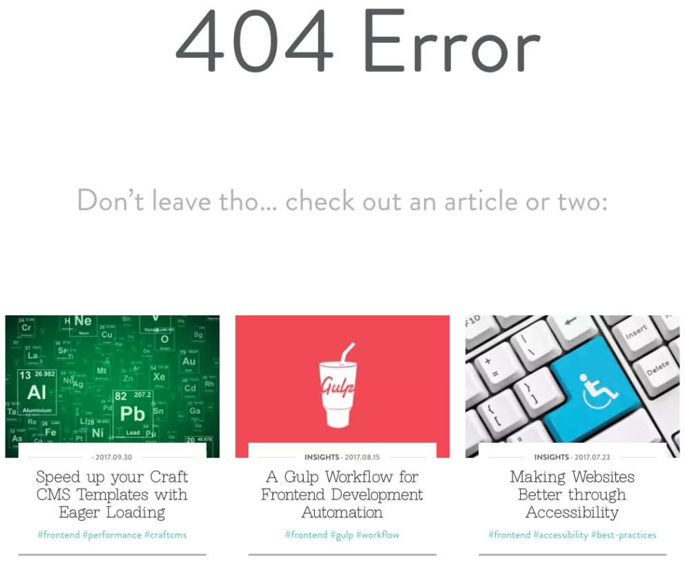 nystudio107 | Handling Errors Gracefully in Craft CMS